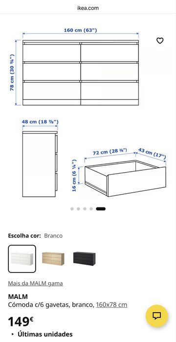 Comoda dupla ikea