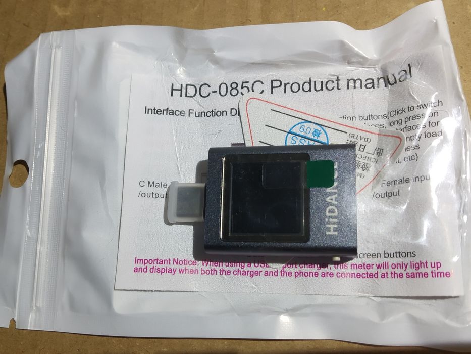 Тестер USB type-C Hidance 085