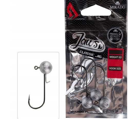 Główka  Jigowa MIKADO JAWS CLASSIC JIG -1/0 7 g 3szt. komplet