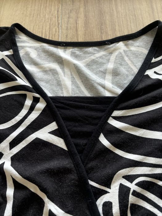 Bluzka letnia z ozdobnym wiazaniem M-L