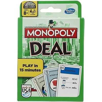 Jogo Hasbro Monopoly Deal cartas Monopólio Deal jogo tabuleiro NOVO