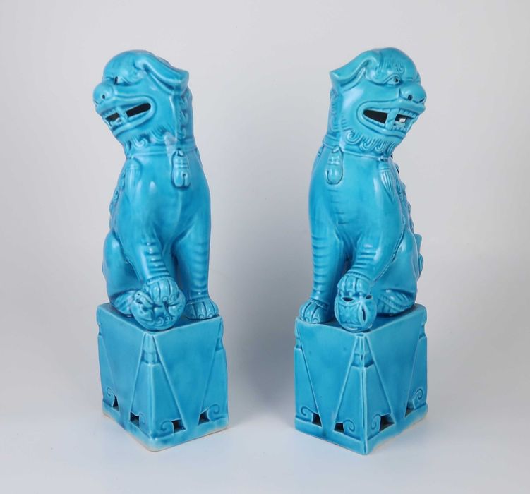 Par de Cães Foo - China - 20.5 cm