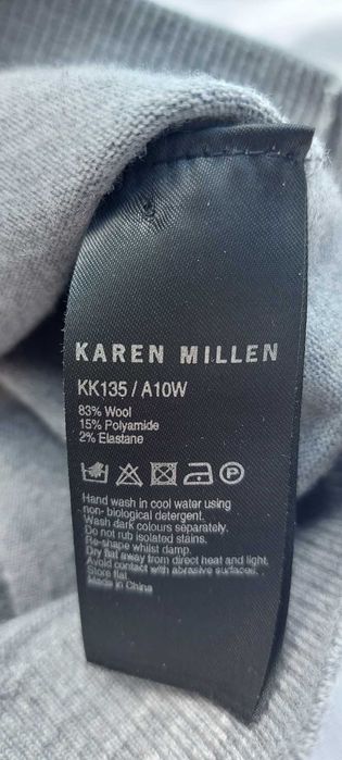 XS Karen Millen wełniana sukienka z golfem