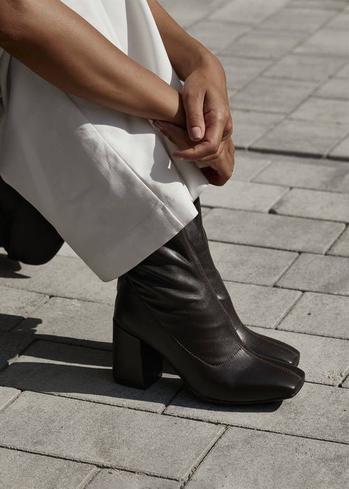 Шкіряні шоколадні ботильйони Siena