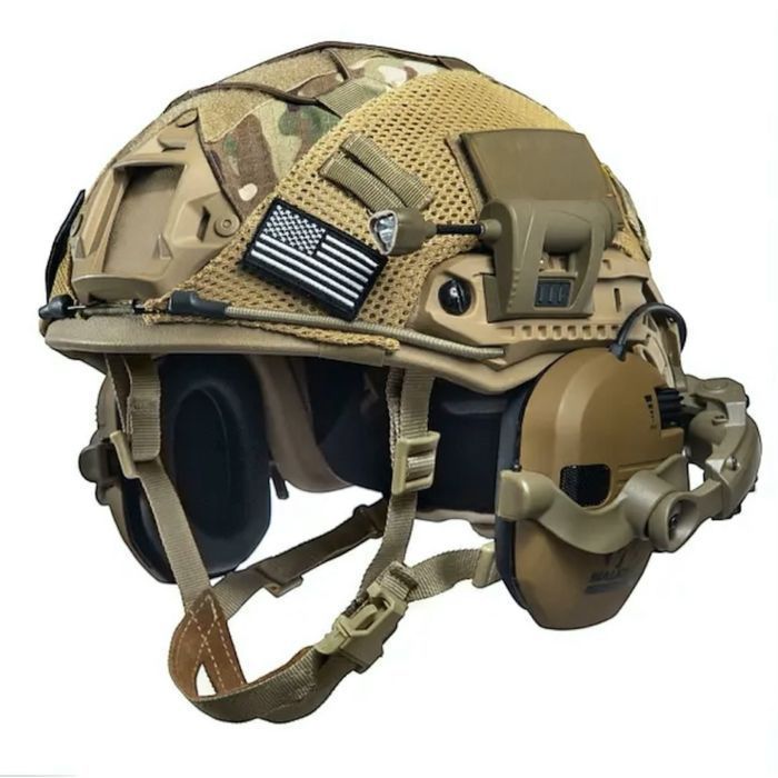 Кевларовий Шолом NTS USA NIJ IIIA + навушники + кріплення + кавер