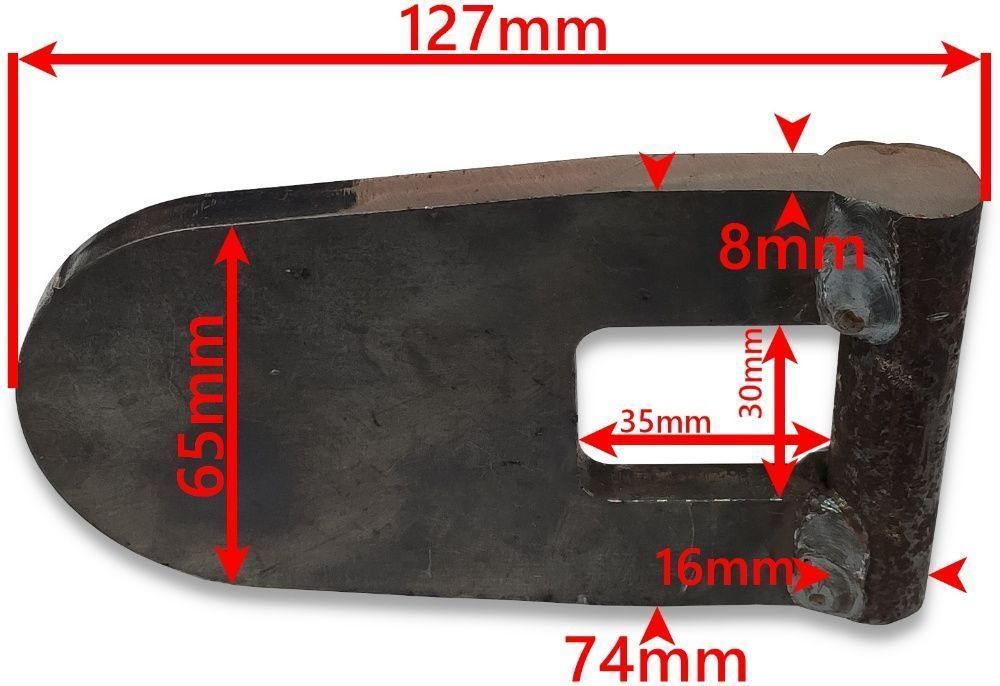 Zawias dolny dolne otwieranie burty fi 22 - PROSTY [8075]