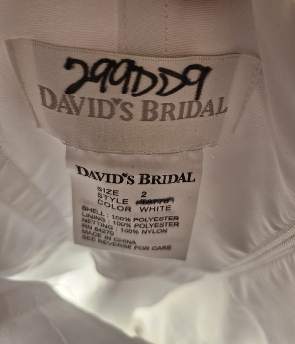 Весільне плаття біле David's bridal T8778