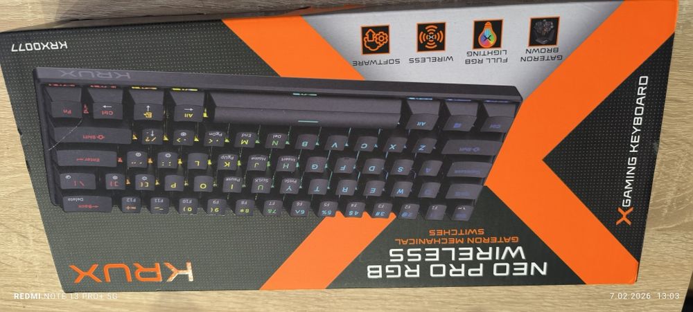Klawiatura Krux Neo Pro RGB Wireless Gateron