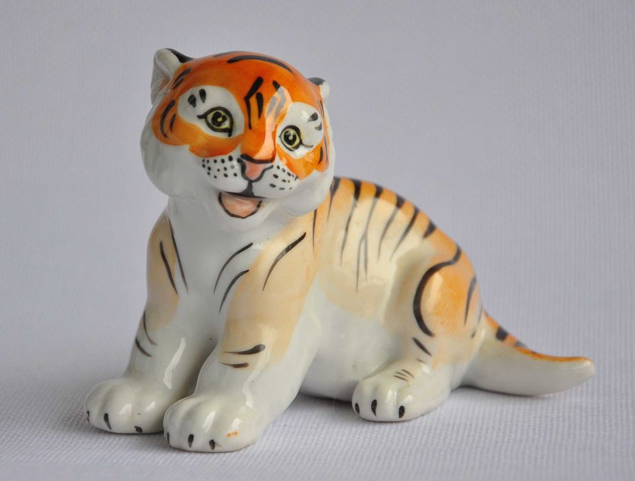 figurka porcelanowa tygrys Werbiłki