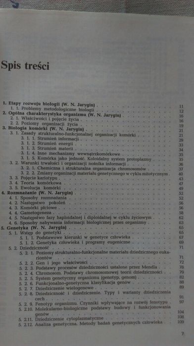 Biologia -podręcznik dla studentów medycyny pod redakcją W. Jarygina