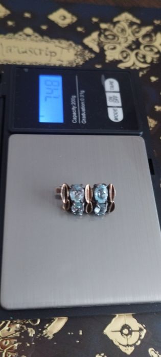 Продам сережки з топазом