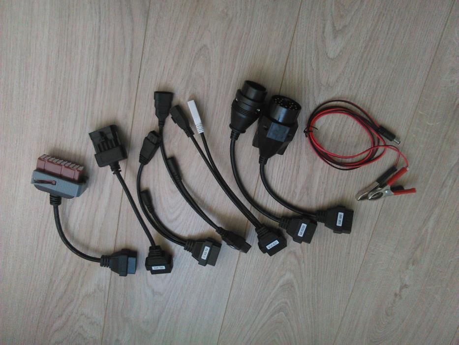Conjunto/kit 8 cabos maquina diagnostico OBD2