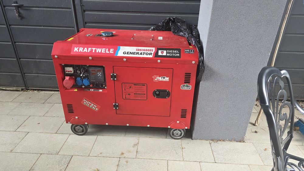 Agregat prądotwórczy Kraftwele SDG16000S Diesel Silent – uszkodzony