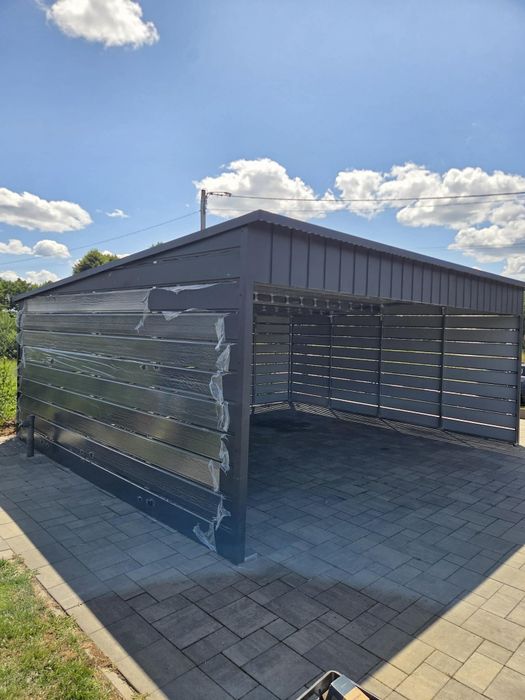 Nowoczesna wiata samochodowa. NA WYMIAR. Carport klasy premium. Producent