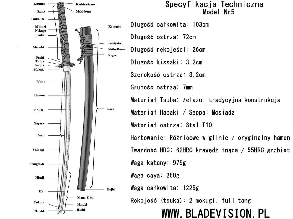 Katana Samurajska – Idealny Prezent Walentynkowy –28% | 2299zł →1699zł