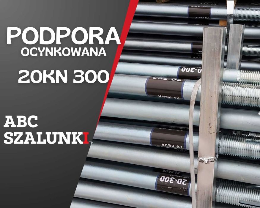 Podpora ocynkowana 20 KN 300 nowa stropowa szalunki stempel budowlany