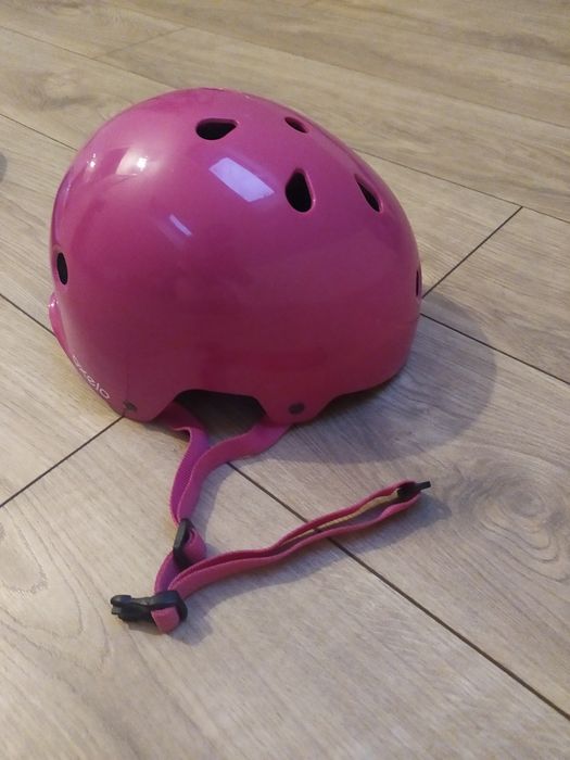 Różowy kask oxelo 50-54 cm
