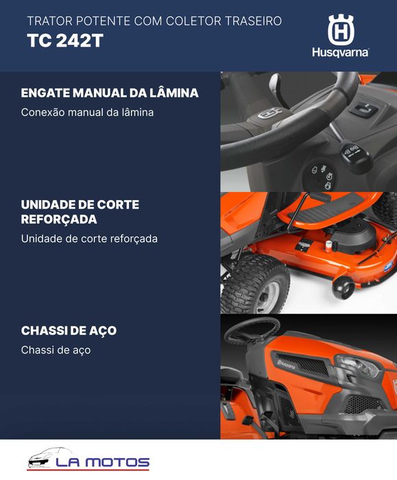 Trator de jardim Husqvarna TC 242T