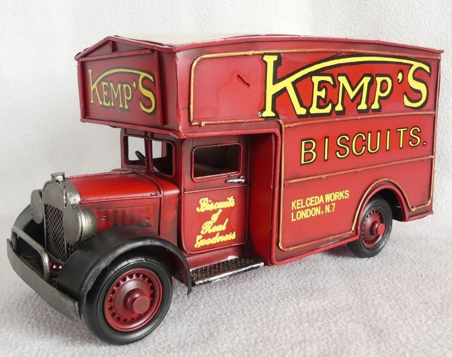 Metalowa ciężarówka pojazd RETRO 28 cm LONDYN