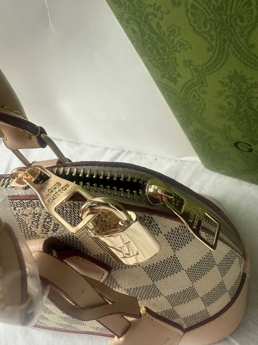 Torba Louis Vuitton alma skórzana jasna kratka kuferek premium