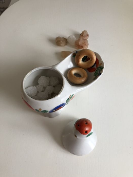 Фарфоровая статуэтка сольничка Петушок