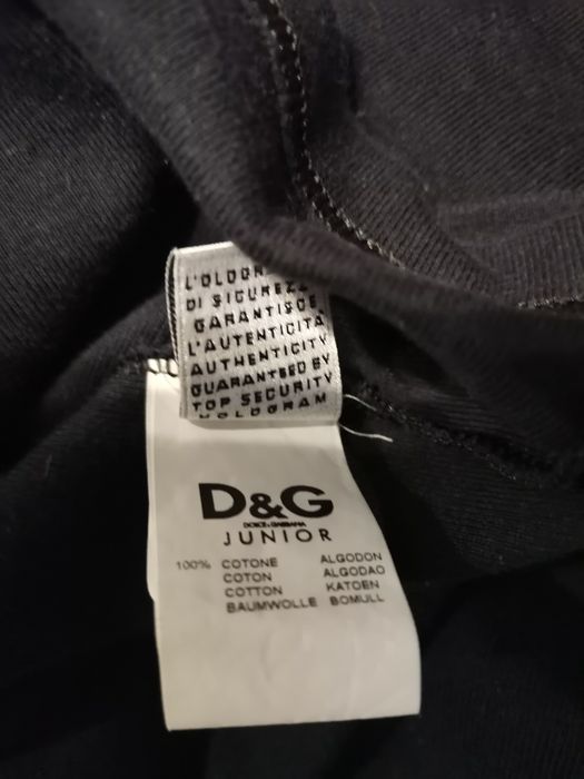 Dolce & Gabbana Junior t-shirt dziewczęcy rozm XL, 164 /170 cm, czarny