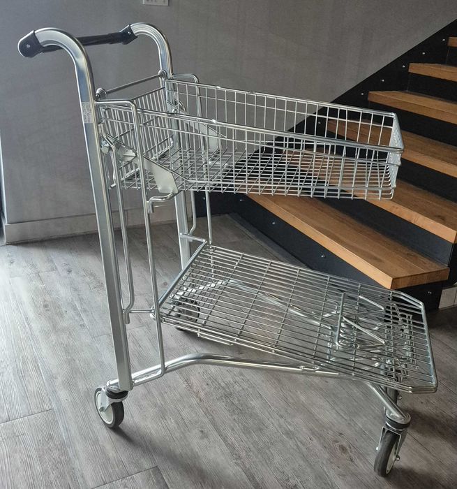 Wózek platformowy sklepowy od ręki nowy budowlany wózki sklepowe nowy