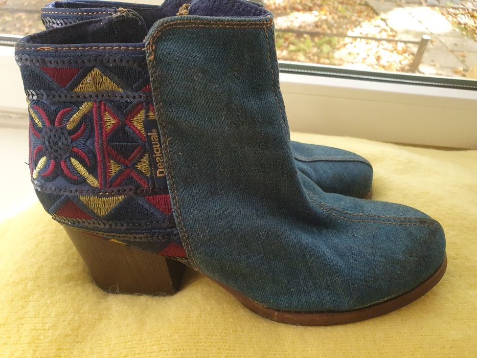 Desigual botki jeans 38