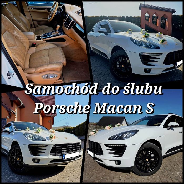 Samochód do ślubu wesela komunie studniówka PORSCHE MACAN S