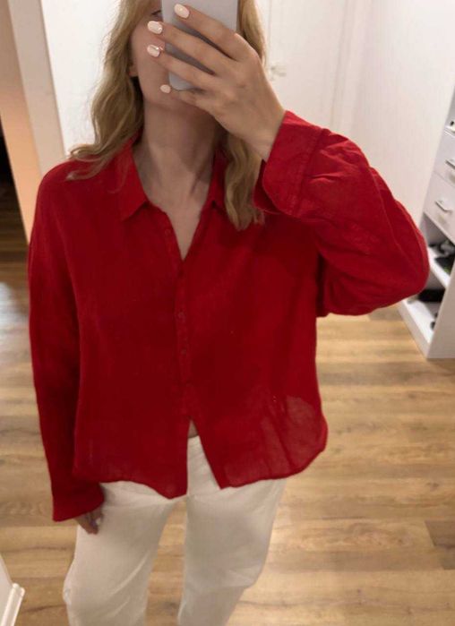 Сорочка із льону від Massimo Dutti