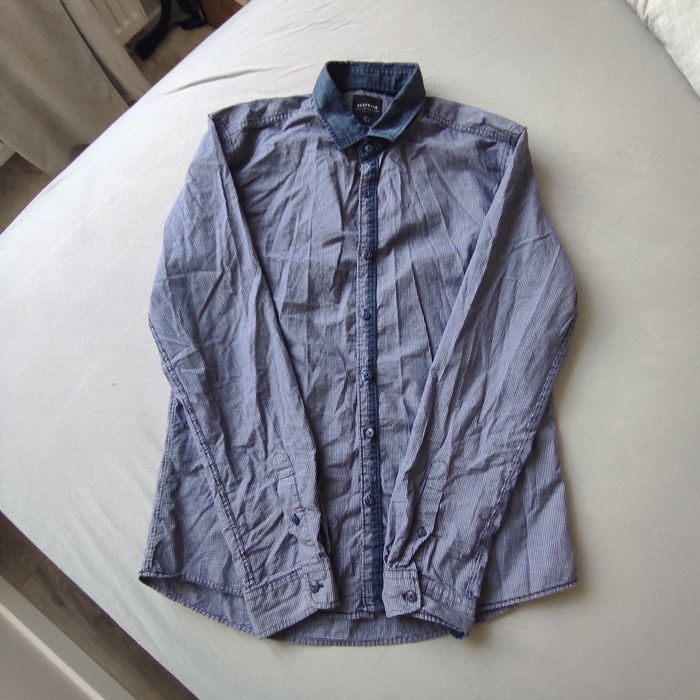 Koszula granatowa w kratę Reserved