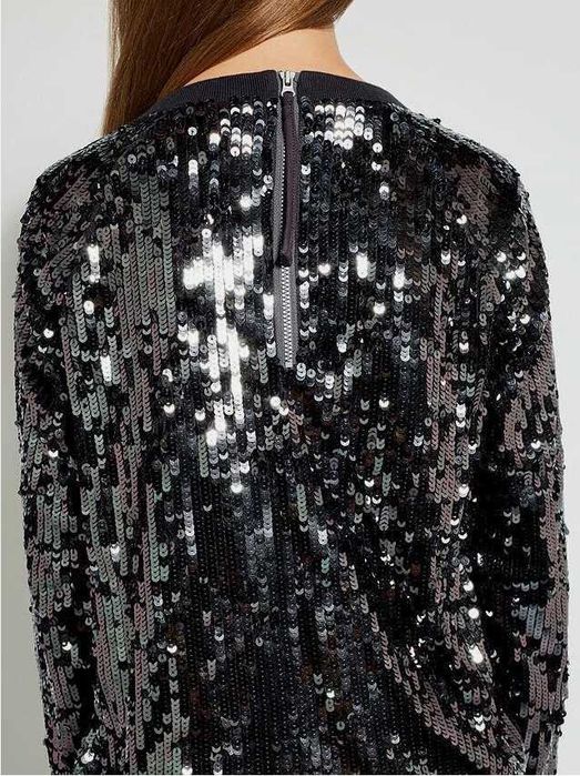 Нарядный блестящий свитер батник с пайетками John Lewis 10 лет