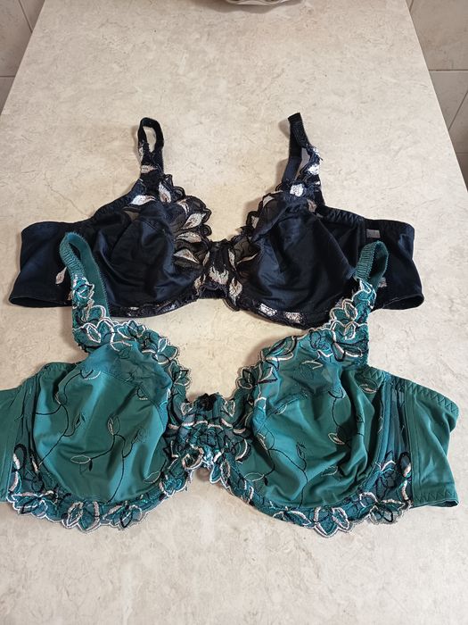 Stanik biustonosz 100 C/D zestaw 2 sztuki miękki