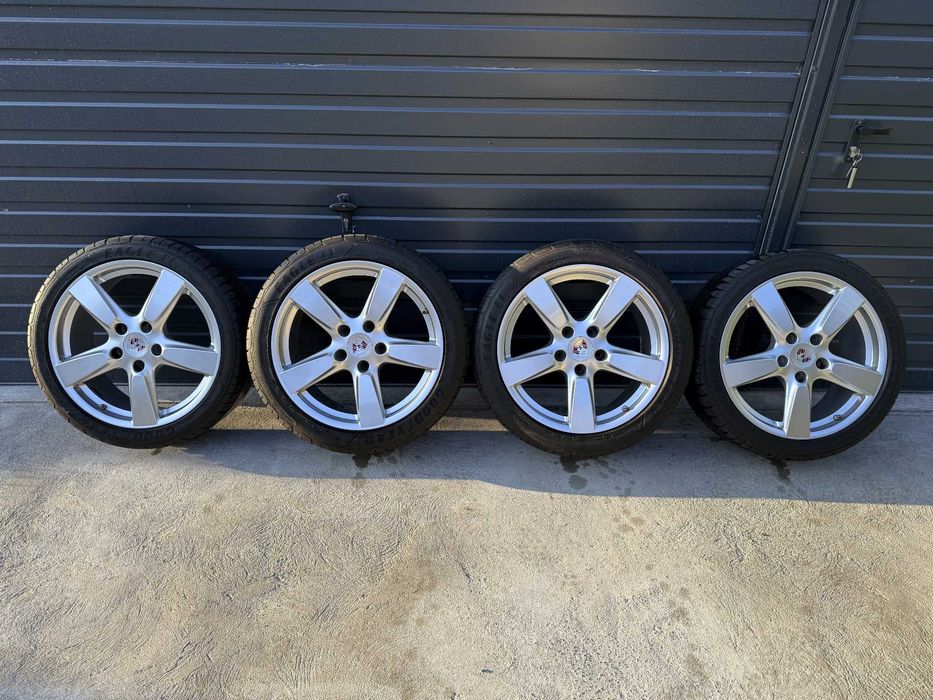 4x koła felgi opony 19" Porsche Cayman S OEM GoodYear F1 Asymmetric 265/40 235/40 8Jx19 ET57 9,5Jx19 ET45