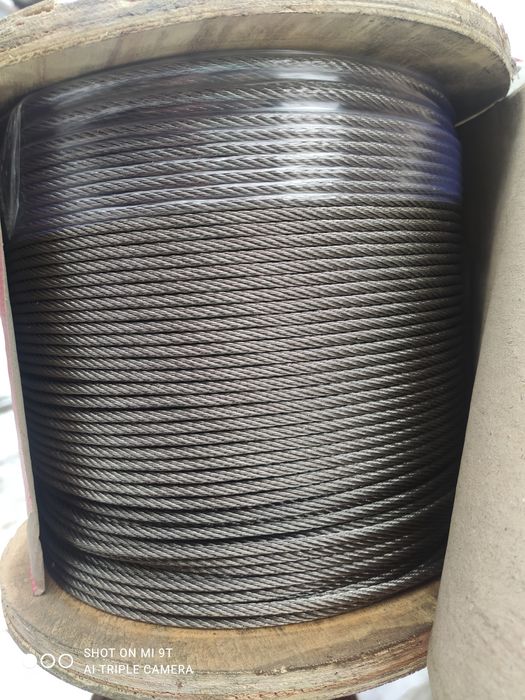 Нержавеющий трос 7х7,7х19,1х19 от ф1,0 до 12мм в наличии, любая длинна