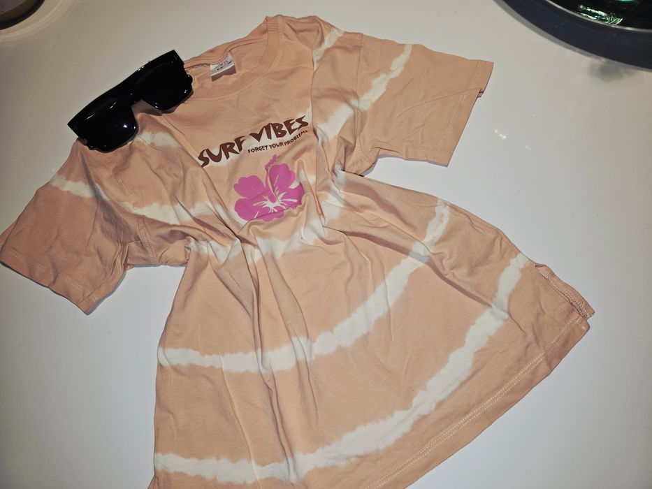 Dziecięca, używana, pomarańczowa koszulka z Zary