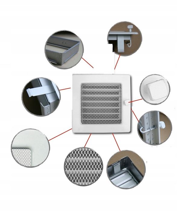 Вентиляційні решітки і люфти для каміна