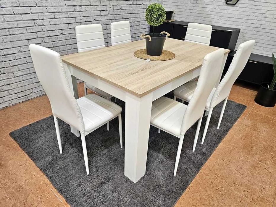 Imperdivel desconto Mesa EXTENSIVE  6 cadeiras  transporte gratis paga na entrega
