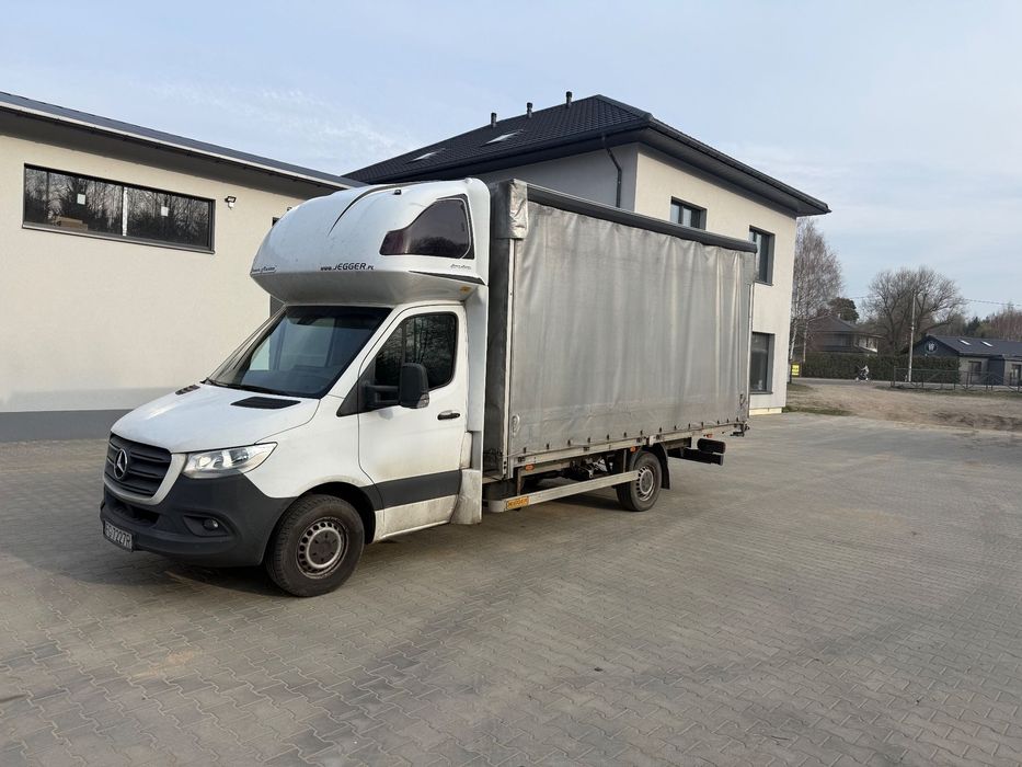 Mercedes-Benz Sprinter 907 nowy model plandeka 10 part  Mercedes benz sprinter plandeka 10 palet  nowy model