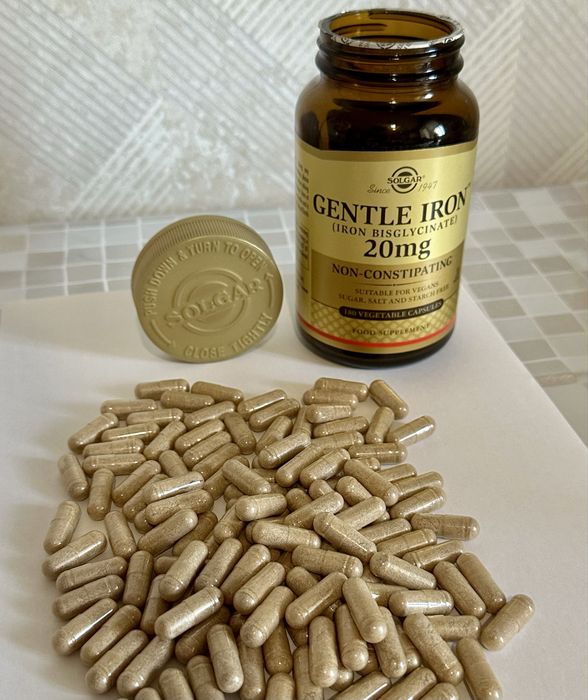 СРОЧНО И ДЁШЕВО! 134 капсулы Solgar Gentle Iron 20 мг (iHerb) железа бисглицинат Солгар