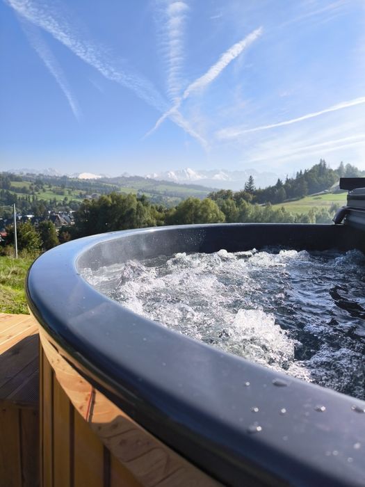 Domek jacuzzi, balia,sauna, bez sąsiadów, widok, święta
