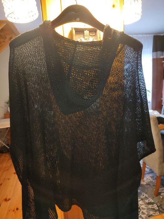 Bezrękawnik wiskoza poliester dziurkowany