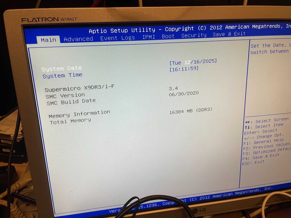 Сервер Server 2U Supermicro  X9DRi-F E5-2620 V2,  16Gb DDR3