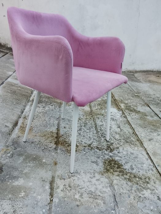 Cadeiras Tecido Rosa