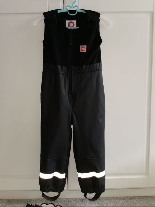 86 / 92 Ocieplane zimowe spodnie na śnieg sanki kombinezon ferie polar