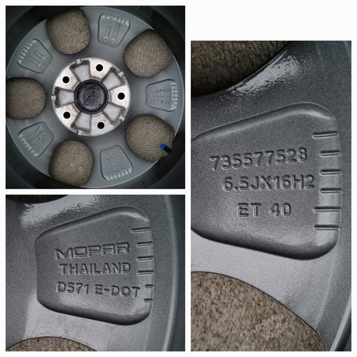 Koła Zimowe Alu z czujnikami 16" Jeep Renegade Compass II 5x110 Orygin