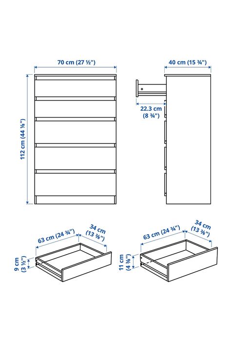 2 Cómodas IKEA  Kullen
