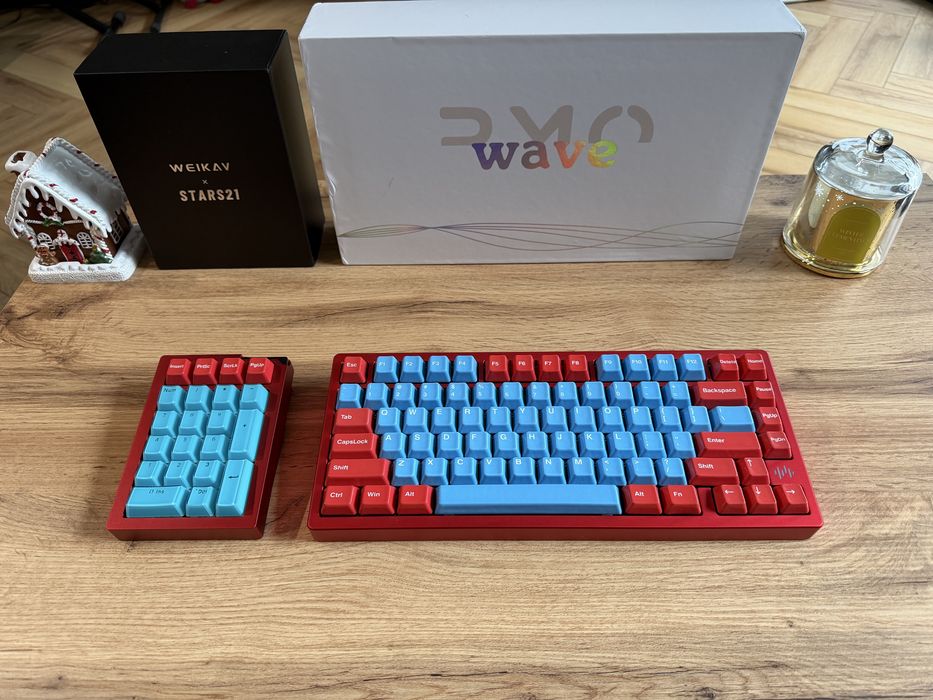 Klawiatura mechaniczna custom PMO Wave75 pro gamingowa CERAKEYS vertex