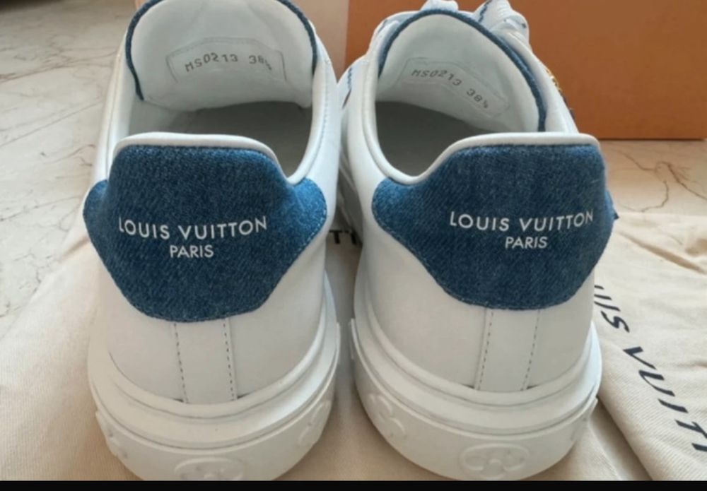 Louis Vuitton nowe, oryginalne, skórzane snikersy 38,5