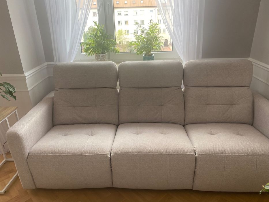 Sofa 3-osobowa Agata Meble Cantata z elektryczną funkcją relaks